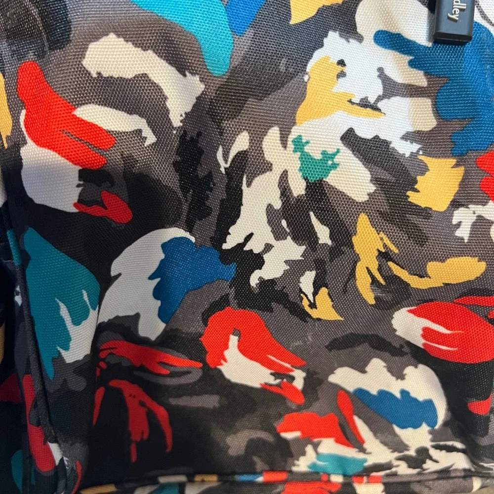 Vera Bradley Large Backpack Laptop Travel Abstract Brushstroke Canvas Art Print